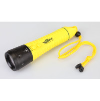 F12 white CREE XML T6 650LM 3-Mode LED Rechargeable Diving Flashlight (3x18650) - TH-AF12X - AZZI SUB